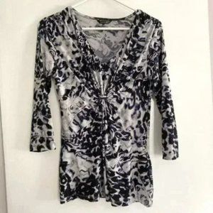 Daisy Fuentes Polyester Mid-Length Sleeve Trendy Top